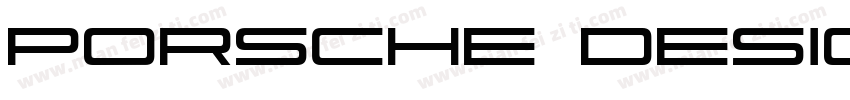 PORSCHE DESIGN字体转换